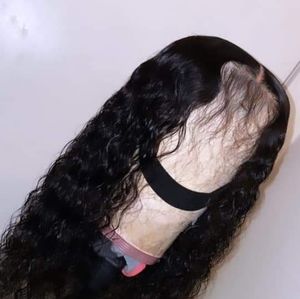 20" Pre plucked wet and wavy closure wig